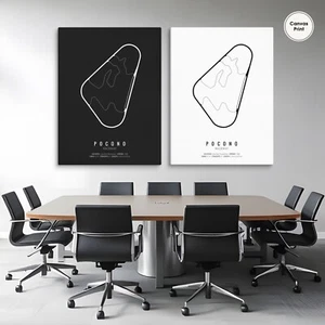 Pocono Raceway, Nascar Racetrack, Nascar Wall Art, Racetrack Wall Art - Picture 1 of 10