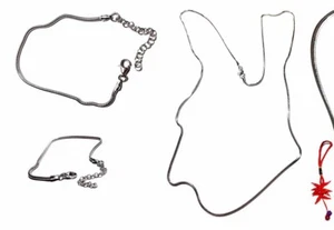 Collar 1,5mm Larga 60cm Snake Plata 925 E Pulsera 2mm Largo 23 CM Indio - Imagen 1 de 4