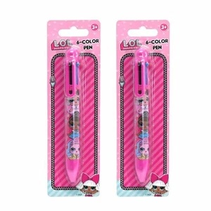 2 pezzi L.O.L. Sorpresa! Penna a 6 colori, punta media, 1,0 mm, canna multicolore, - Foto 1 di 3