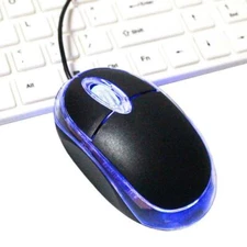 עכבר עם חוט מתחבר בUSB