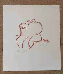 GIANNI ARICO 1990 ORIGINAL LITHOGRAPH COUPLE LOVE - Picture 1 of 4