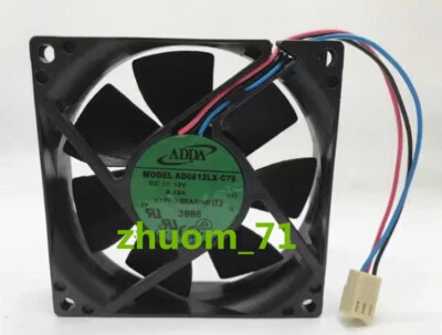 1PC ADDA 8020 AD0812LX-C76 DC12V 0.10A 80*20MM silent cooling fan - Image 1 of 3