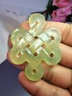 Jade? Glass Jade Color pendant infinity knot - READ- B2