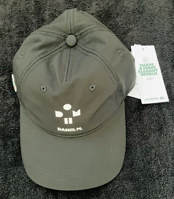 Nueva gorra de tenis negra unisex Lacoste x Daniil Medvedev Signature talla única Foto 1 de 4