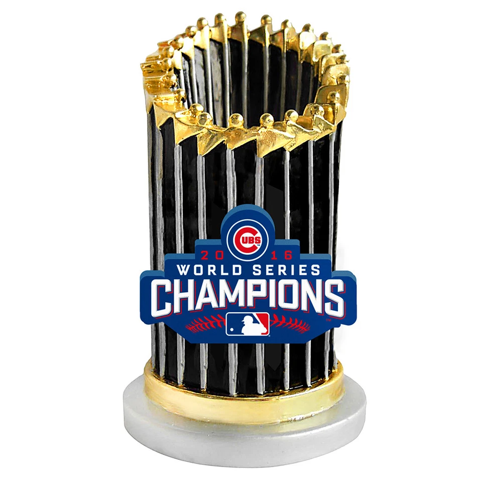 Chicago Cubs 2016 World Series Champions Trophy Paperweight