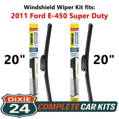 Rain-X Latitude 2-n-1 Wiper Kit fits: 2011 Ford E-450 Super Duty (20" & 20") - Image 1 of 4