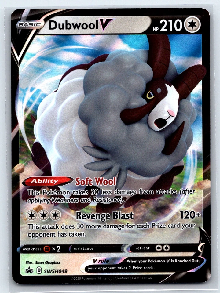 Dubwool V SWSH049 - SWSH: Sword & Shield Promo Cards - Promo - Image 1 of 2