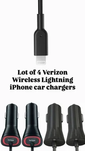 Apple Car Charger Bundle (4-Pack) – OEM Verizon – Fully Tested - Picture 1 of 1