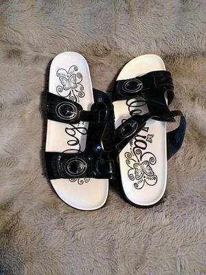 Sandalia Alegria Vita Slide Negra Nueva Sin Caja Mujer Talla 42 EE. UU. 10 Sin Cordones Foto 1 de 4