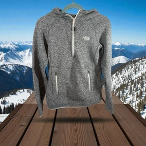 The North Face Mädchen Jacke mit durchgehendem Reißverschluss und Kapuze grau Gr. Small - Bild 1 von 8