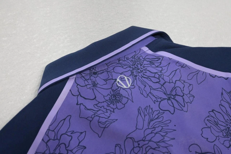 Sunice гольф поли эластичной синий коротким рукавом гольф рубашка-поло женщин Sz маленький - Изображение 1 из 4