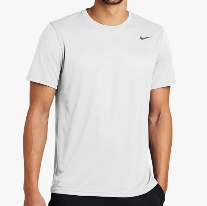 Nike The Nike Tee Dri-Fit Athletic Training Shirt White Size M DX0989-100