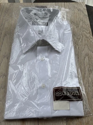 Camisa Cordova Grande Blanca Para Hombre Manga Larga Con Botones - 16” 32/33 - NUEVA Foto 1 de 4