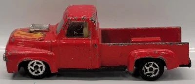 1956 FORD F-100 Flareside Pickup Truck Red Unbranded Diecast 1:43 RED - Image 1 of 4