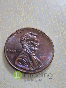 2006 US Lincoln 1 Cent Penny – Eye Error & Close AM Reverse – Beautiful Color - Picture 1 of 3