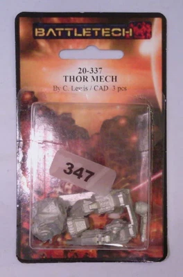 Battletech Thor Mech Hierro Viento Peltre Sin Plomo Nuevo en Paquete Foto 1 de 2