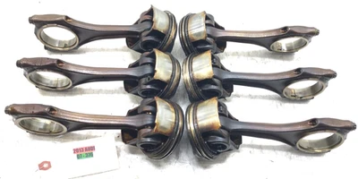 AUDI Q7 2011-2015 3,0 L V6 pistón motor sobrealimentado con juego de varillas X6 OEM. Foto 1 de 4