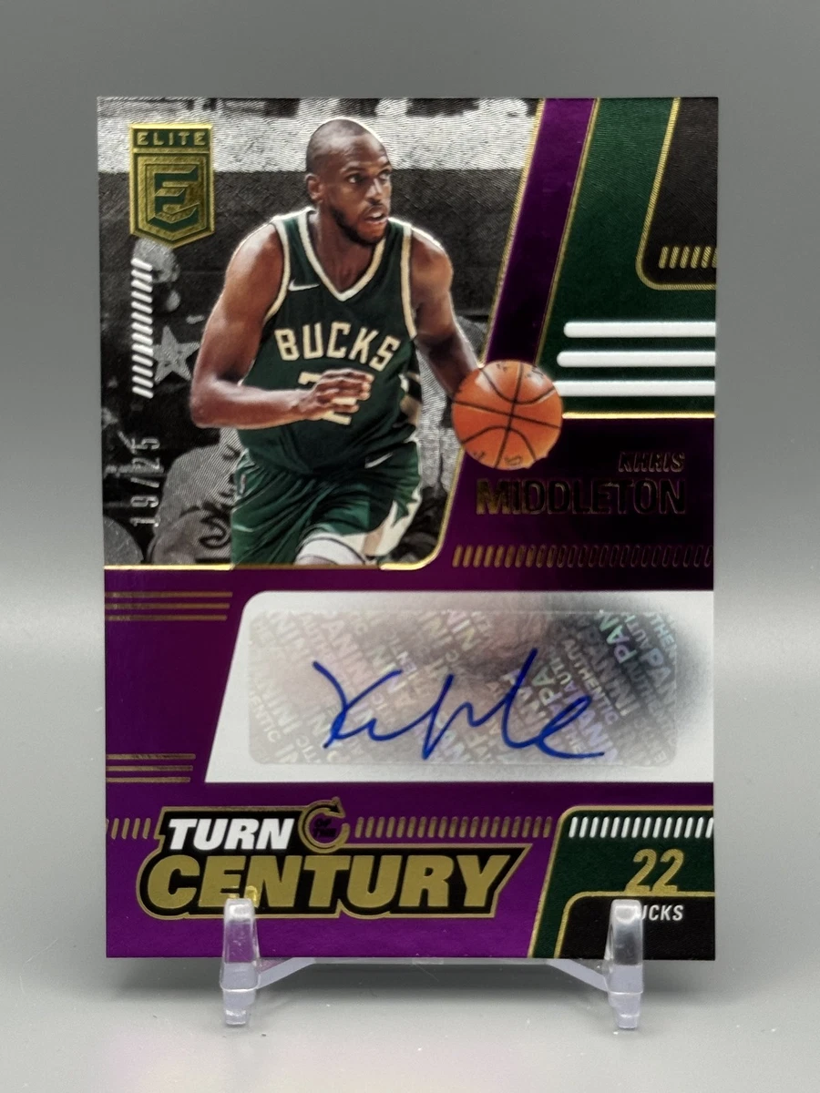 Panini Khris Middleton Basketball Autographed Sports Trading Cards