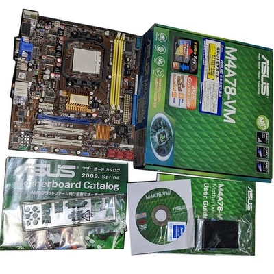 ASUS M4A78-VM Socket AM2 AM2 + AM3 Ocasiones BIOS Actualizado Probado - Imagen 1 de 4