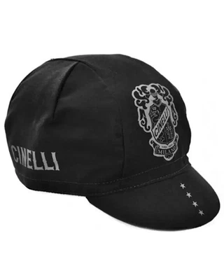 Gorra de ciclismo Cinelli Crest, negra (talla única) Foto 1 de 3