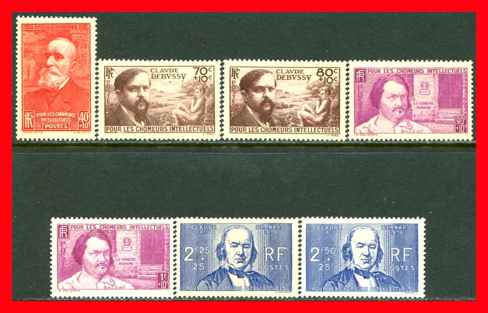 France Semi-postal Stamps Scott B86-B89A, Mint Complete Set!! F1500b - Image 1 of 1