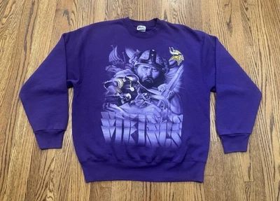 Sudadera Cuello Redondo Gráfico Fútbol Americano NFL Jugador Profesional De Colección Minnesota Vikings L Foto 1 de 4