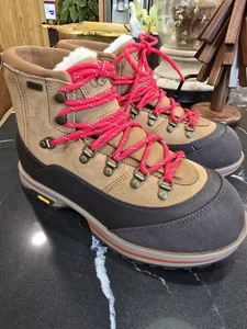 UGG BRECKEN LACE UP CHESTNUT  LEATHER WATERPROOF WOOL WOMEN'S US SIZE 8 - Picture 1 of 10