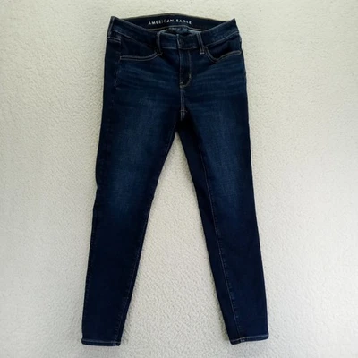 American Eagle Womens Skinny Jeans Dark Wash Next Level Stretch Size 4 Short - Image 1 of 4