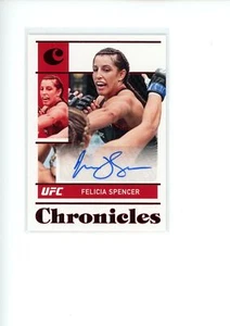 2022 Panini Chronicles UFC Felicia Spencer #CS-FSP Signatures Red Foil Auto - Picture 1 of 2