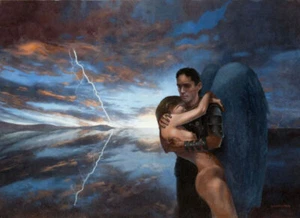 SALVATION Matted 16" x 20" Art Print by Original Artist Carl Lundgren - Picture 1 of 1