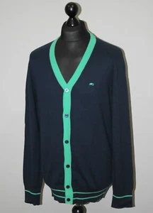 Maglione cardigan da uomo blu cotone Moods of Norway taglia L - Foto 1 di 7