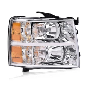 Headlight Fit For 07-14 Chevy Silverado 1500 2500HD 3500HD Right Passenger Side - Picture 1 of 9