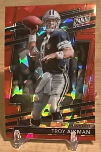 2024 National VIP Gold Packs Red Cracked Ice 059/149 Troy Aikman #18 Cowboys - Picture 1 of 4