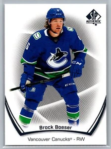 2021-22 SP Authentic #66 Brock Boeser Vancouver Canucks - Picture 1 of 2