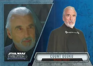 2016 Topps Star Wars Evolution Blue Lightsaber Parallel #96 Count Dooku - Picture 1 of 1