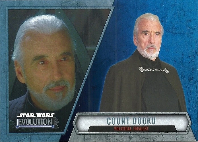 2016 Topps Star Wars Evolution Blue Lightsaber Parallel #96 Count Dooku - Image 1 of 1