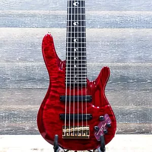 Yamaha TRBJP2 John Patitucci Signature Translucent Dark Red Electric Bass w/Case - Picture 1 of 12
