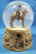 Sarah's Attic SnowGlobe Tenth Cavalry Buffalo Soldiers Westland #S407 Very Rare!