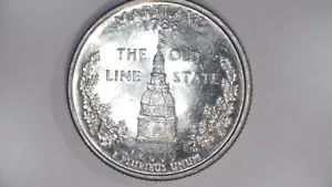 2000 D MARYLAND  STATE QUATER UNCIRCULATED FROM ROLL - Picture 1 of 2