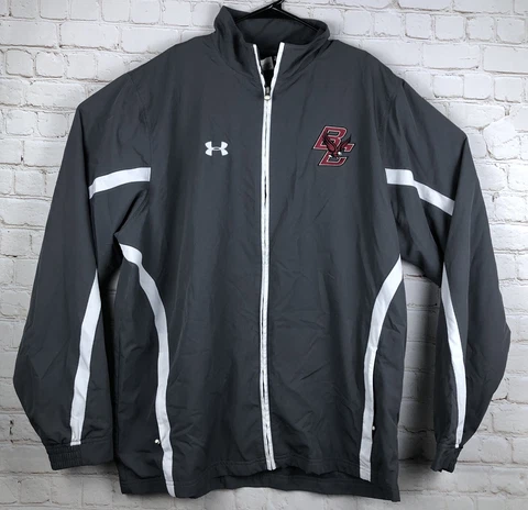 Under Armour Full Zip Windbreaker Jacket Boston College Eagles Men’s Size Large Cover
