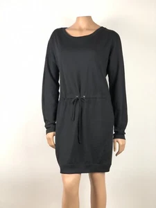 Vestido tejido de trapo y hueso para mujer talla M manga larga cordón cintura recortada espalda - Imagen 1 de 11