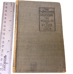 Book 1900 Shakspere The Merchant Of Venice Lake English Classics Shakespeare - Picture 1 of 12