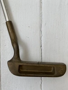 Ray Cook American Open Model 4 Blade Brass Putter Rare RH Golf Club Used 35”. - Picture 1 of 7
