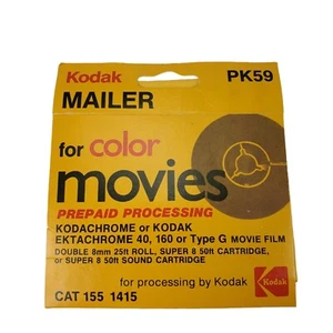 Sobre de correo de procesamiento prepago Kodak vintage para películas en color 16 mm - Imagen 1 de 3