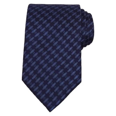 Corbata clásica de diseñador tejida 100 % seda azul marino 3,15 REGAL CUELLOWEAR para hombre Foto 1 de 4