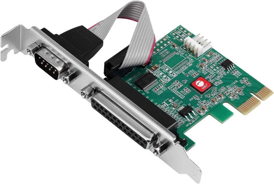 SIIG Single Serial Port/RS-232 and Single Parallel Port PCIe - JJ-E20311-S1 - Image 1 of 1