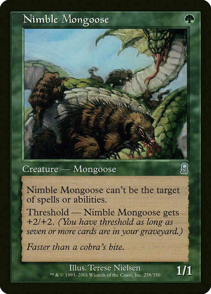 NIMBLE MONGOOSE - MTG Odyssey Uncommon Creature - Image 1 of 1
