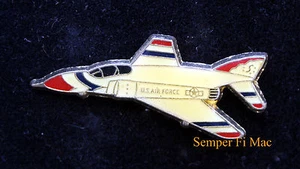 F-4 PHANTOM US AIR FORCE THUNDERBIRDS HAT PIN NELLIS AFB PILOT WING AIRSHOW WOW - Picture 1 of 11