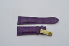 Chopard Vintage Leather Bracelet 22MM Buckle Clasp 18MM New Purple