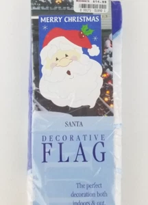 New 2002 New Creative Merry Christmas Santa Decorative Flag 28" x 44" Sealed - Picture 1 of 6